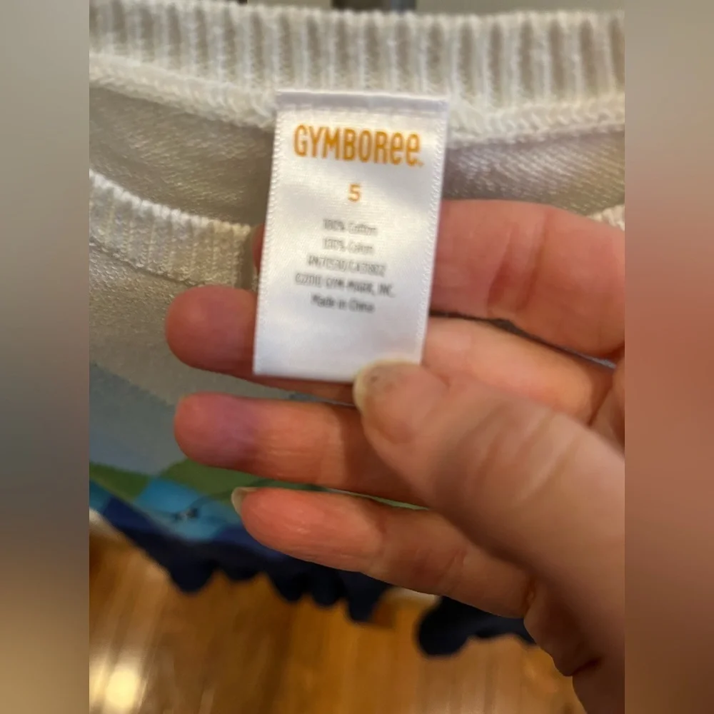 Gymboree size 5 drop waist short sleeve sweater dress